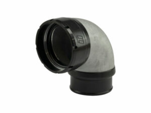 LockSleeve Turbo Adapter Compressor Outlet 2.50" to 90 Elbow Hose Barb 2.50"